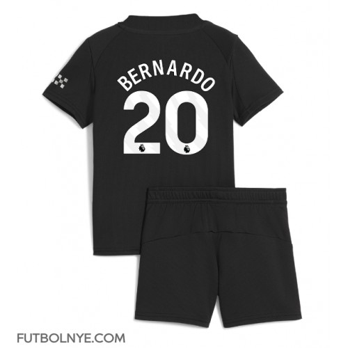 Camiseta Manchester City Bernardo Silva #20 Visitante Equipación para niños 2025-26 manga corta (+ pantalones cortos)